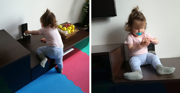 Victorie! Aşa se învaţă primii paşi, ocupând locurile în care nu ai voie să stai. ?