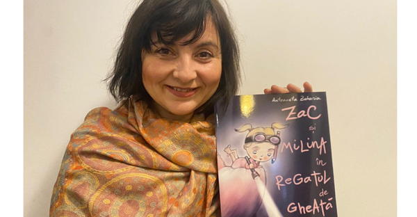 Antoaneta Zaharia şi noua ei carte, „Zac şi Milina în Regatul de gheaţă“